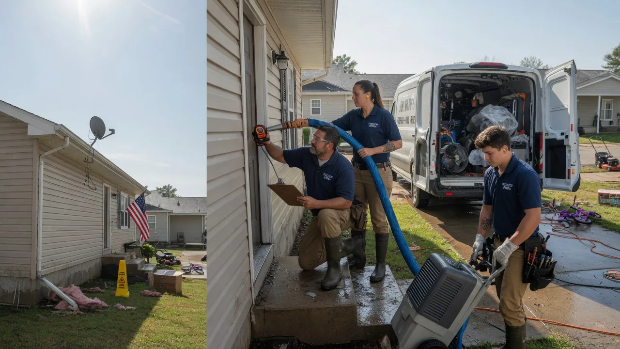 Ceiling Water Damage Restoration in Coulterville, IL near me